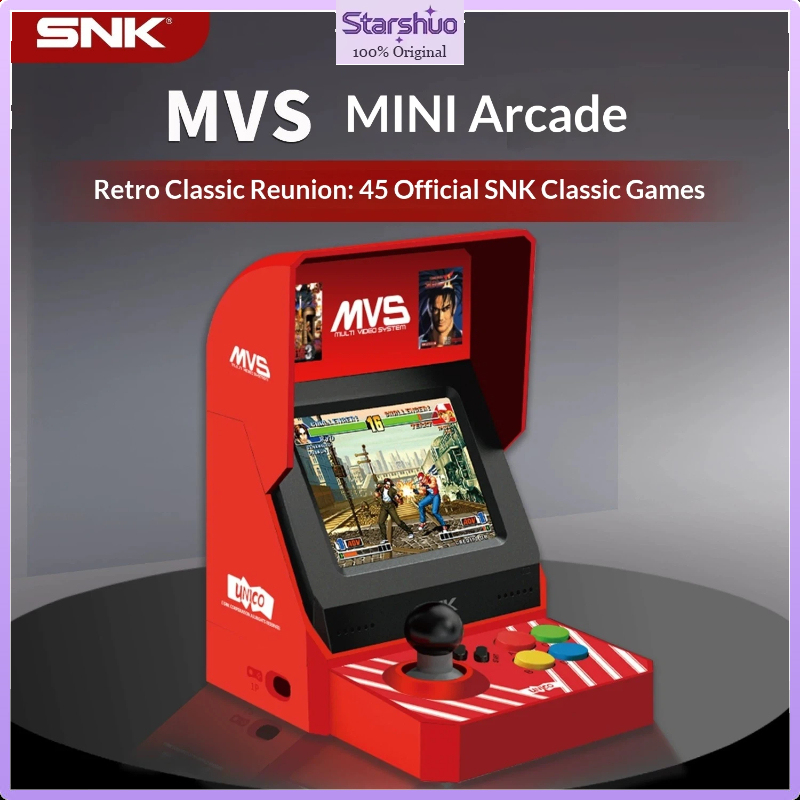 Arcade Game Cabinet - UNICO MVS Mini-Arcade-Konsole mit Eingebautem Bildschirm,