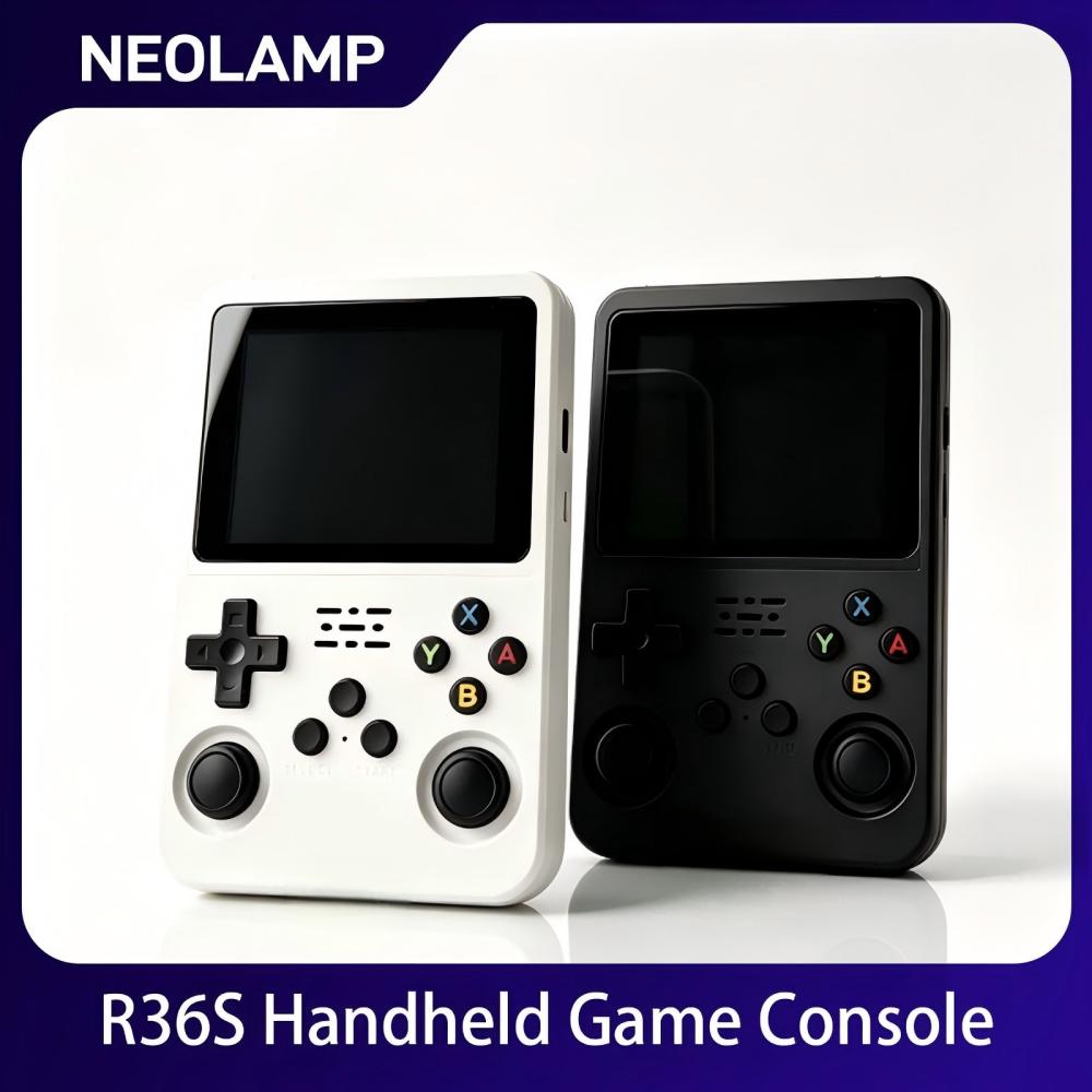 Arcade Game Cabinet - R36S Retro Handheld-Spielkonsole 3,5 Zoll IPS-Bildschirm