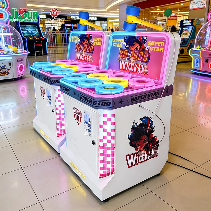 Whack A Mole Arcade - Neuer Mini-Whack-a-Mole-Arcade-Spielautomat mit münzbetriebenem, bewegungssensitivem Spielbrett