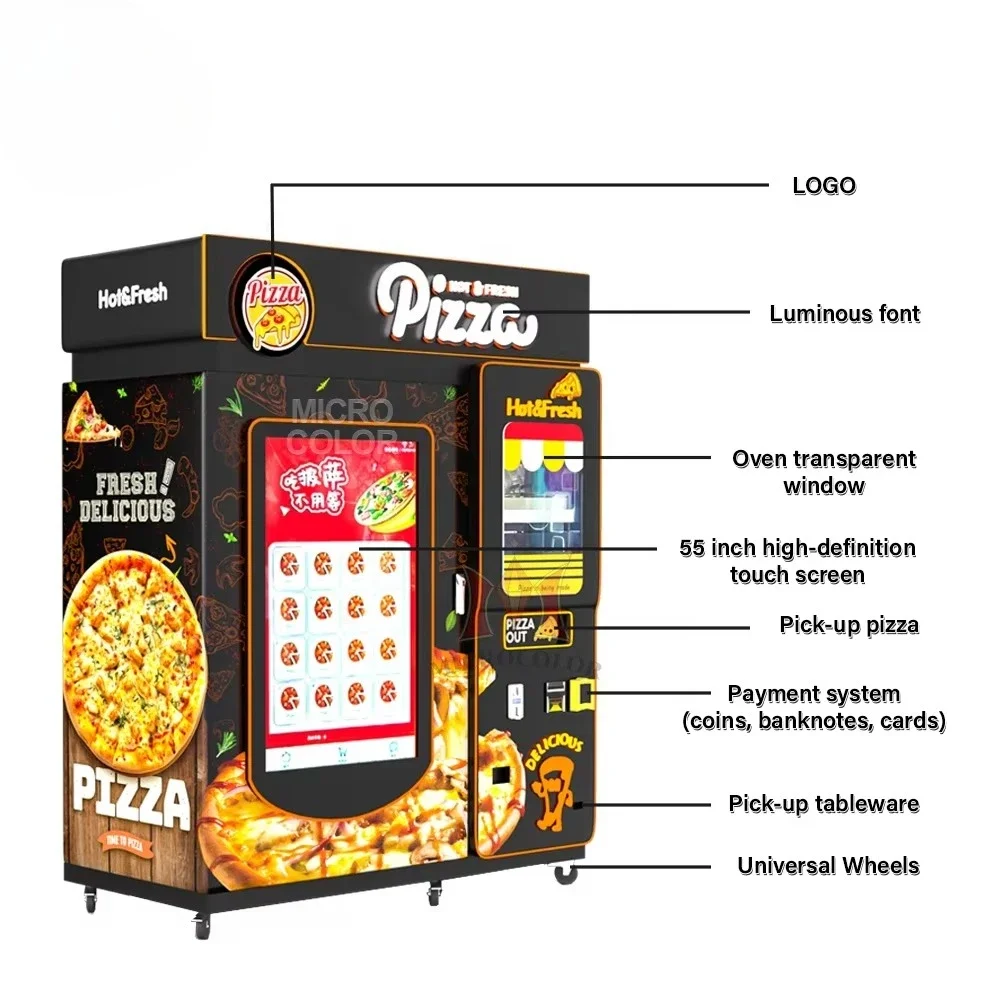 Commercial Vending Machine - YG Maßgeschneiderte Beliebte Innovative Selbstbedienungs-Pizzaautomaten Vollautomatische