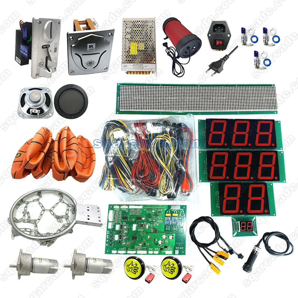 Lcd Screen Arcade - Münzbetriebene Basketball-Arcade-Spielmaschine für Erwachsene mit Matrix-Bildschirm