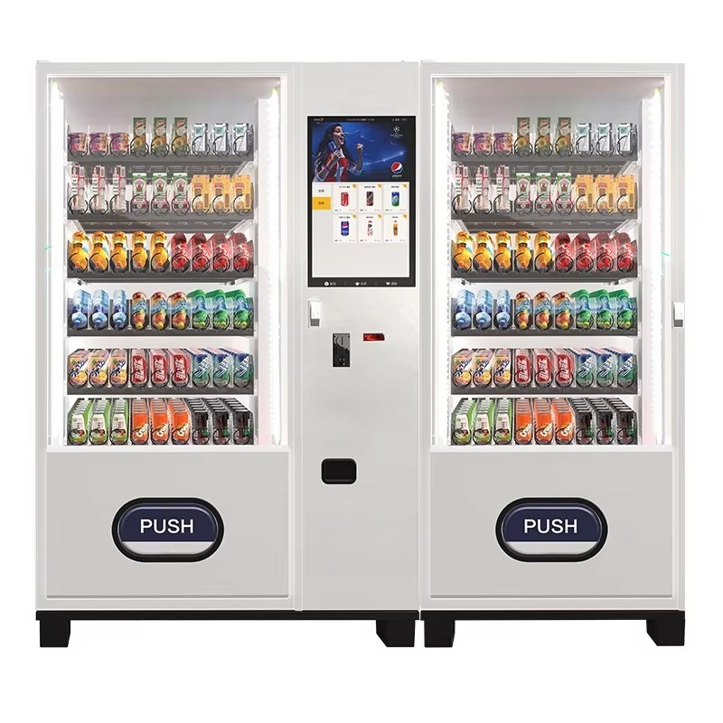 Commercial Vending Machine - Automatischer Kaltgetränke-Verkaufsautomat Intelligenter Getränke- und Snackspender
