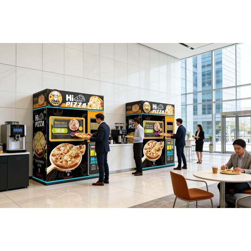 Commercial Vending Machine - Automatischer Pizza-Verkaufsautomat für frische, heiße Pizza