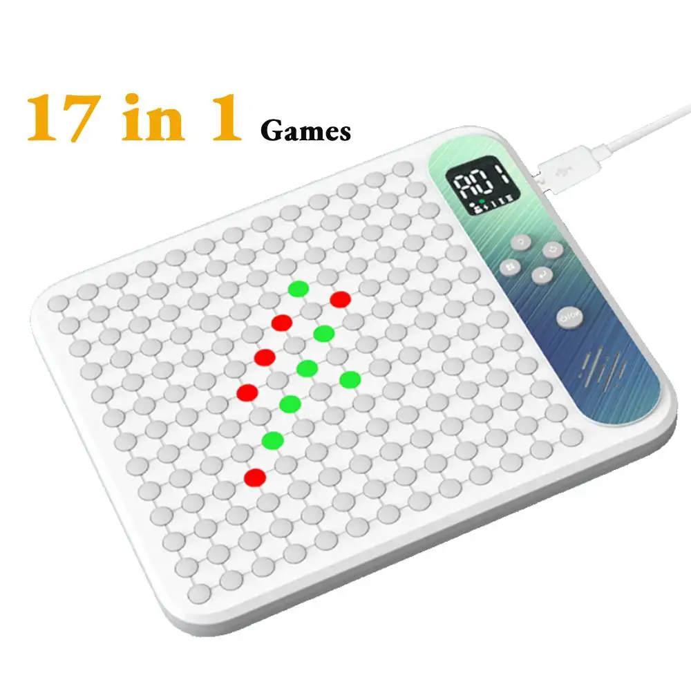 Whack A Mole Arcade - 17-in-1 Multifunktionales Smart-Brettspiel Elektronisches Schach Backgammon