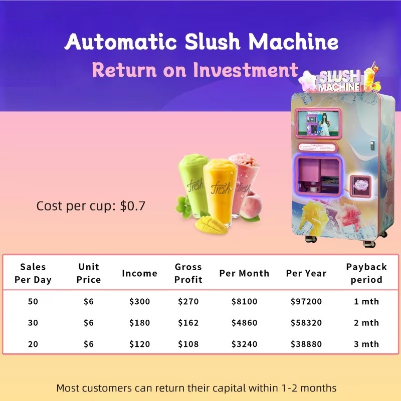 Einstellbare Slushie-Verkaufsm – Slushie Machine Vending Bewertung und Preis