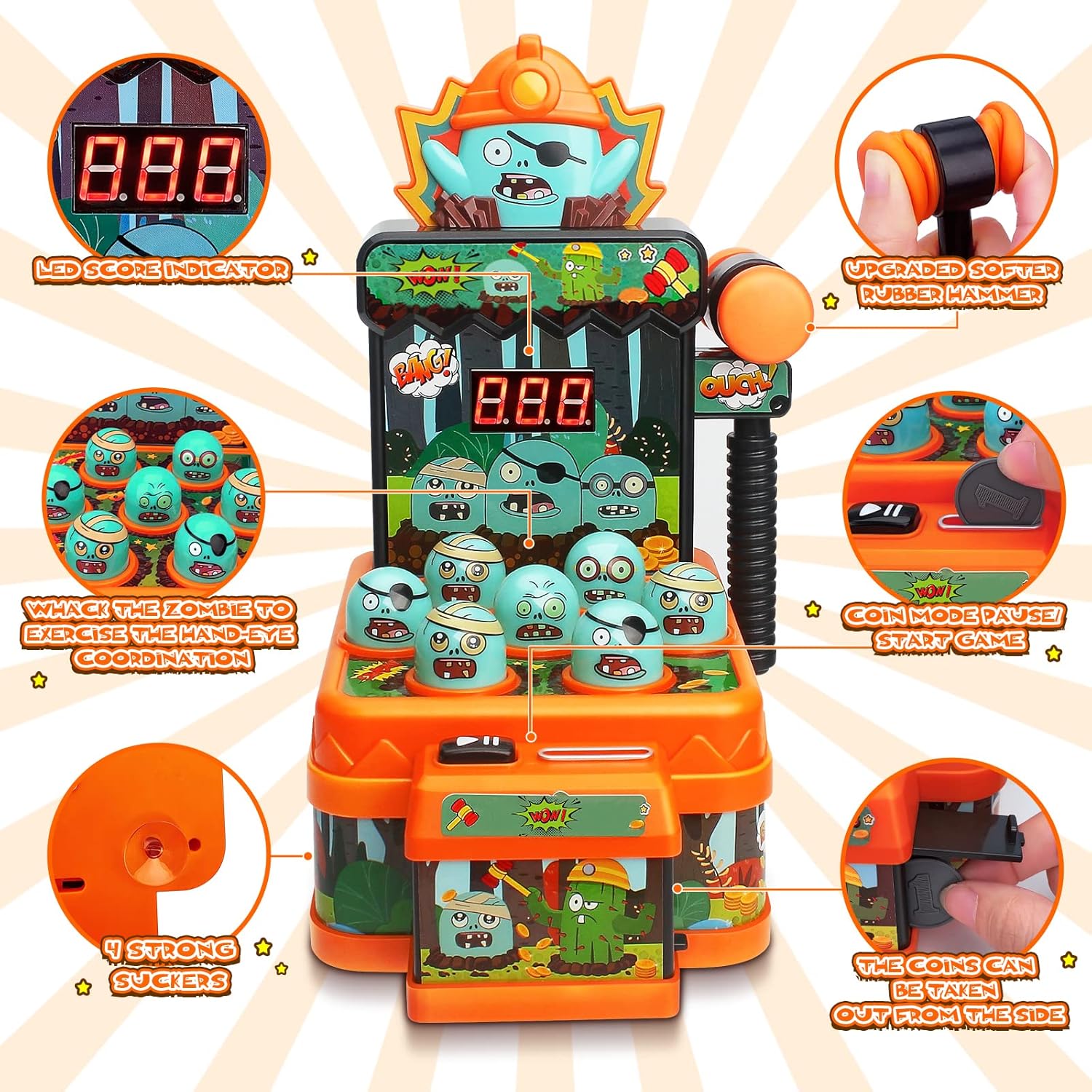 Arcade-Spiel, Spielzeug, Whack – Whack A Mole Arcade Bewertung und Preis
