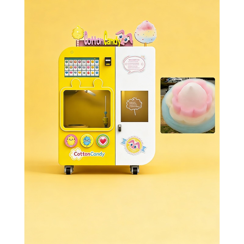 Vollautomatischer Zuckerwatte- – Commercial Vending Machine Bewertung und Preis