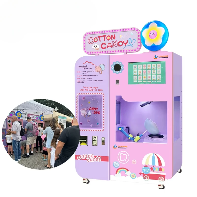 Maßgeschneiderte Zuckerwattema – Commercial Vending Machine Bewertung und Preis